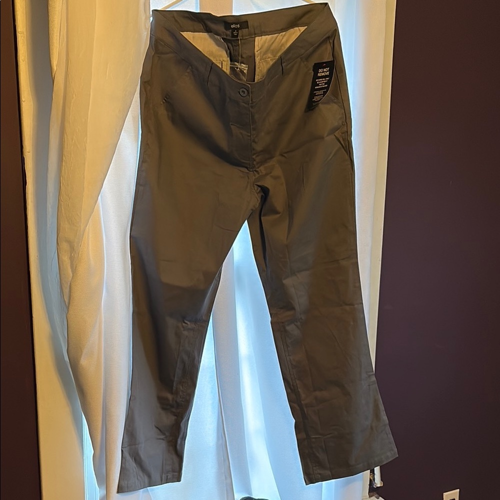 Ellos Gray Chinos Modern Silhouette